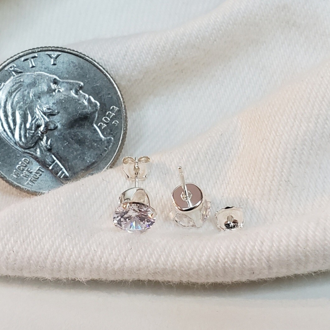 Sterling Silver Turquoise CZ Studs Earrings western BUNDLE boho Fairy celestial