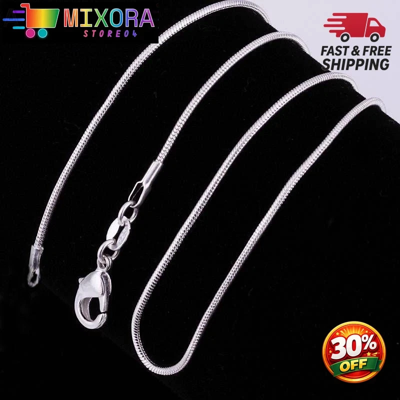 925sterling solid Silver lots snake chain Necklace 60cm 24inches 10pcs