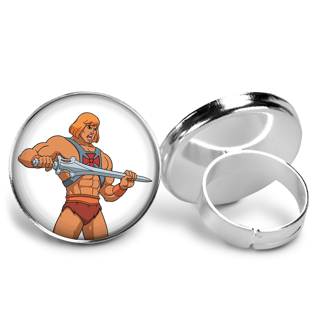 He-Man Key Ring Necklace Cufflinks Tie Clip Ring Earrings Classic 80’s Cartoon