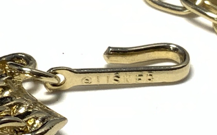 Lisner Gold Tone 9-Strand Chain Necklace 16.5-inches LT110