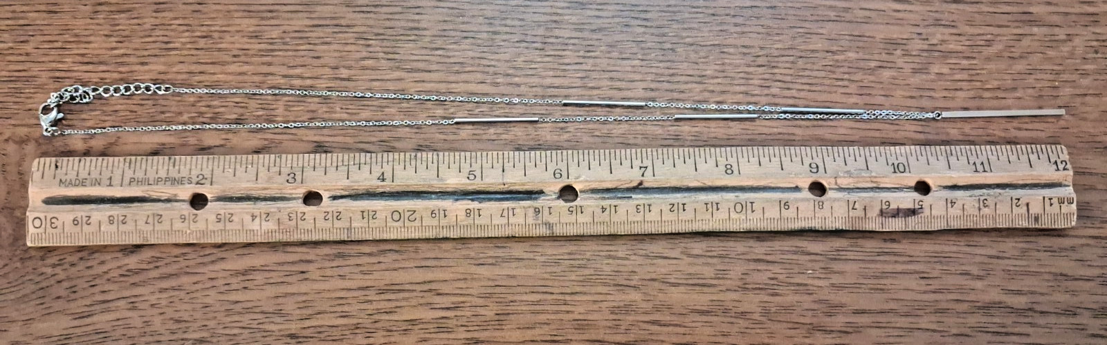Adjustable 21-23″ Chisel Stainless Steel Multi Bar Y Drop Necklace