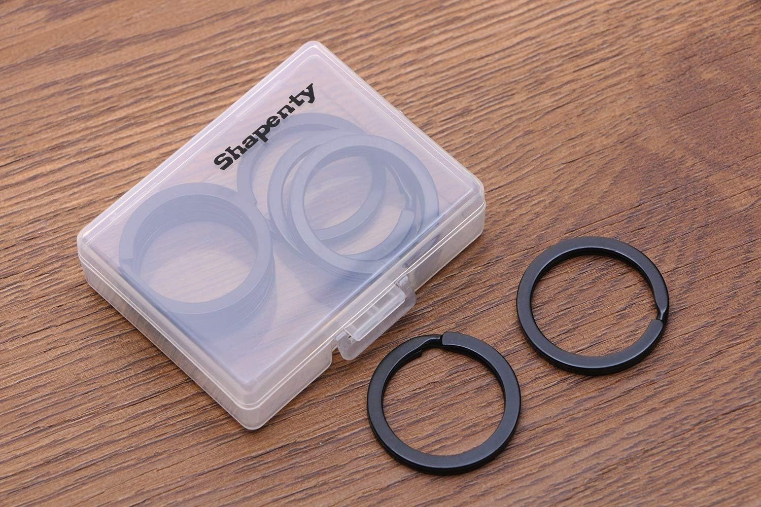 1 Inch/25mm Diameter Metal Flat Split Key Chains Rings for Home Car Keys Attachm