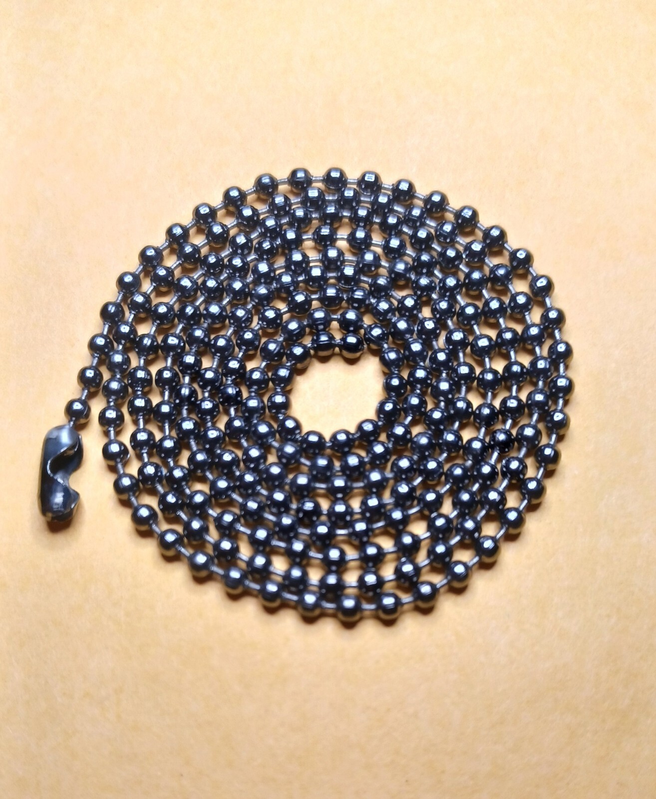 Gun Metal Black Military 24″25″27″28″30″ 2.4mm Ball Bead Dog Tag Chain Necklace