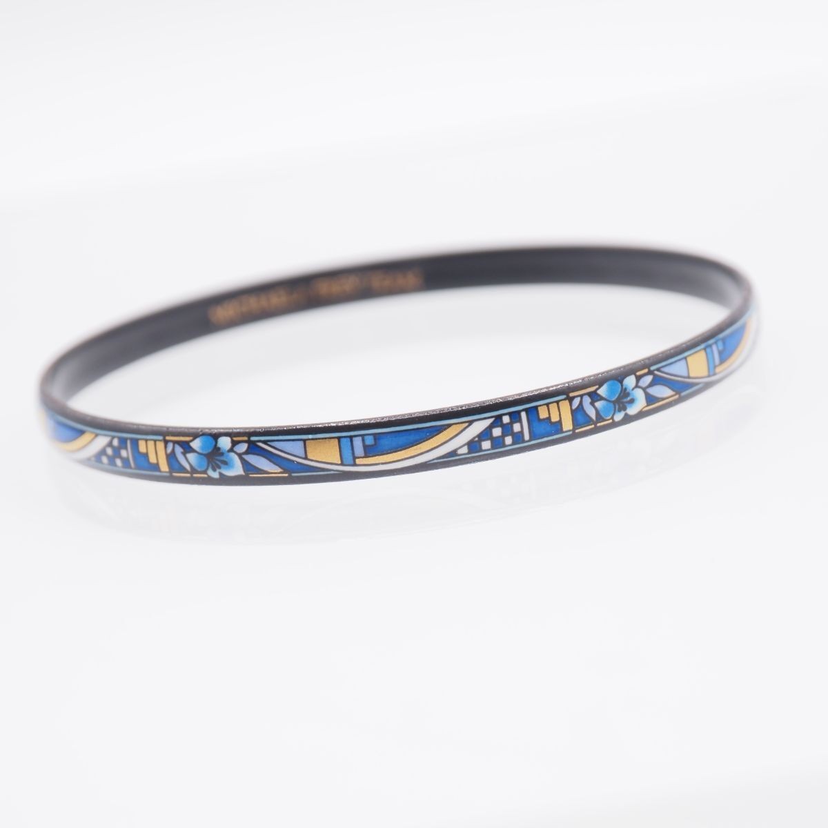 Michaela Frey Team Flower Enamel Gold Bangle 19.5cm Used