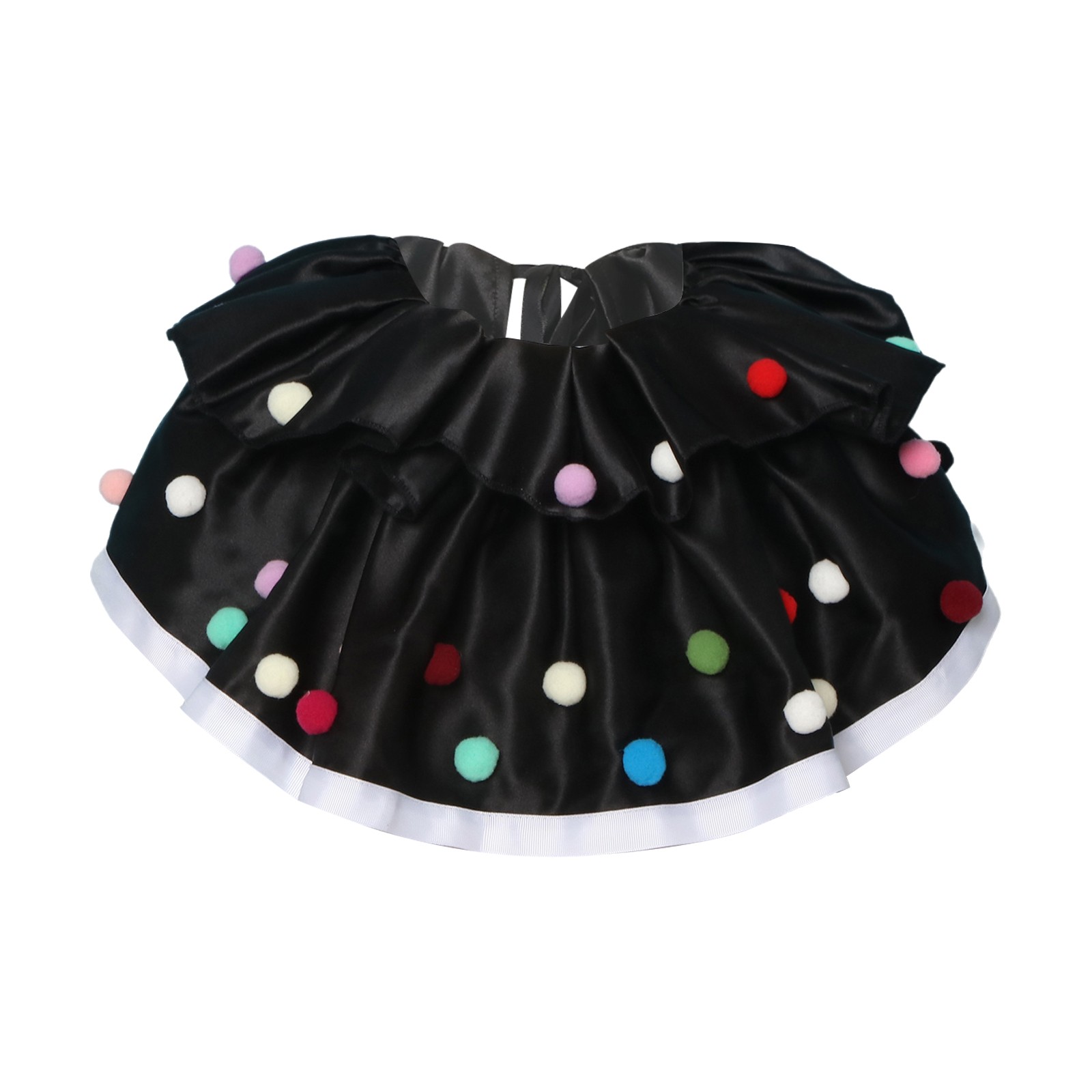 Unisex Adults Faux Collar Carnival Clown Neck Cover Performance Clown Collar