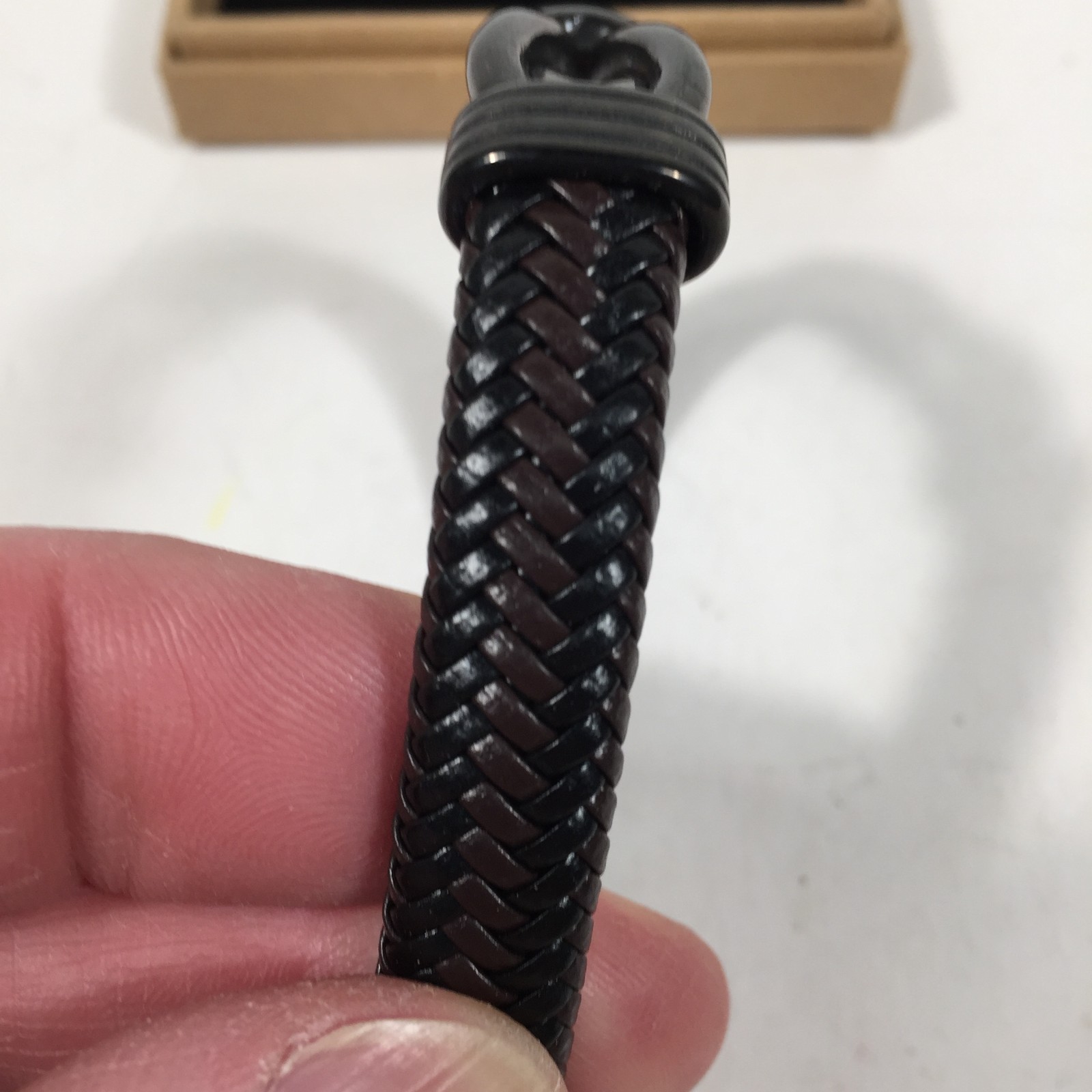 Men’s or Women’s Infinity-Love You Forever Bracelet Brown/Black Braided Leather