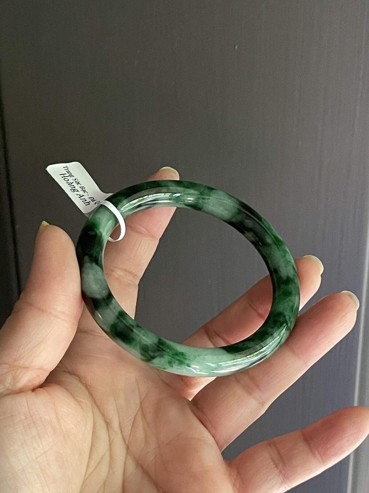 Natural Jade Bracelet Size 53mm Vòng Cẩm Thạch Cẩm Thạch Natural