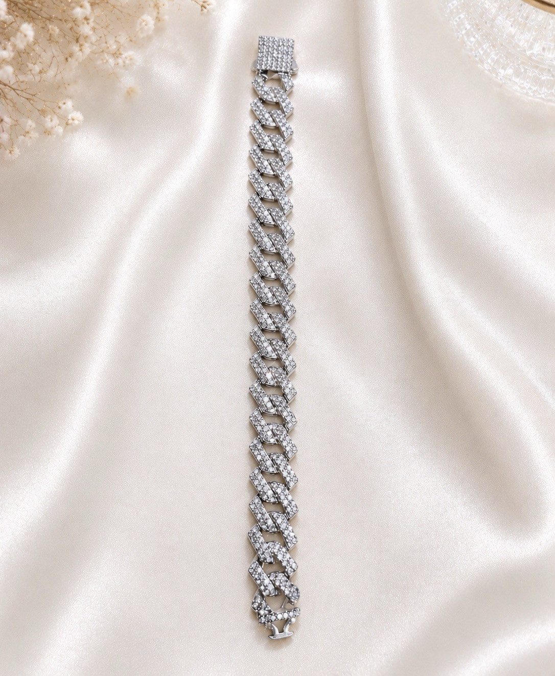 7.5” Monaco Pavé Iced-Out Bracelet (Unisex Bracelet )