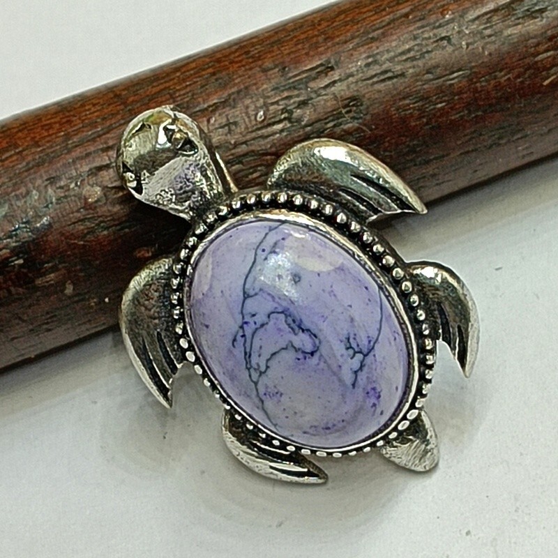 Turquoise Gemstone 1PCS Tortoise Pendant 925 Silver Plated Women’s Gift Jewelry