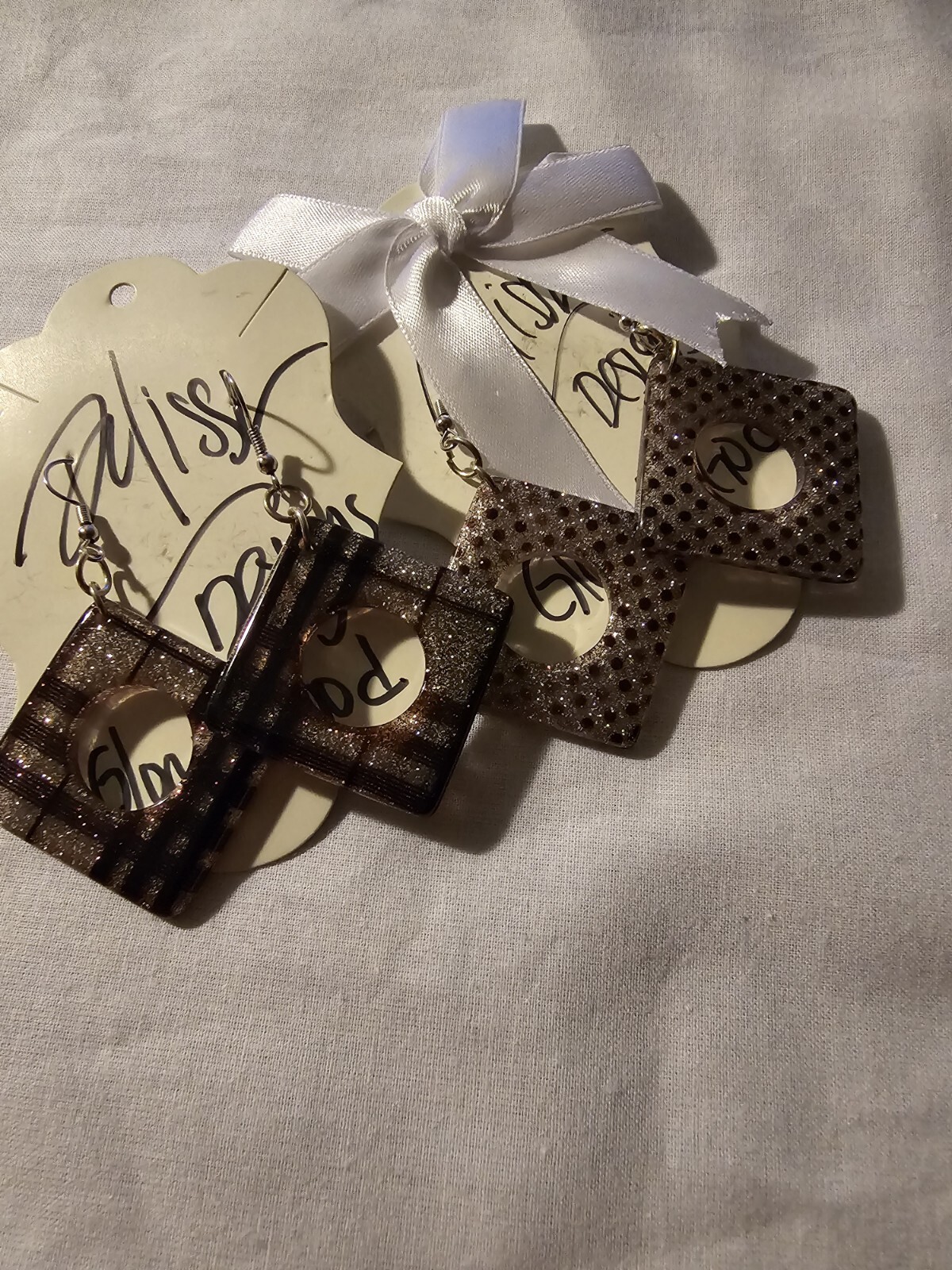 Earrings , 2 sets, handmade , 2 for the price of one