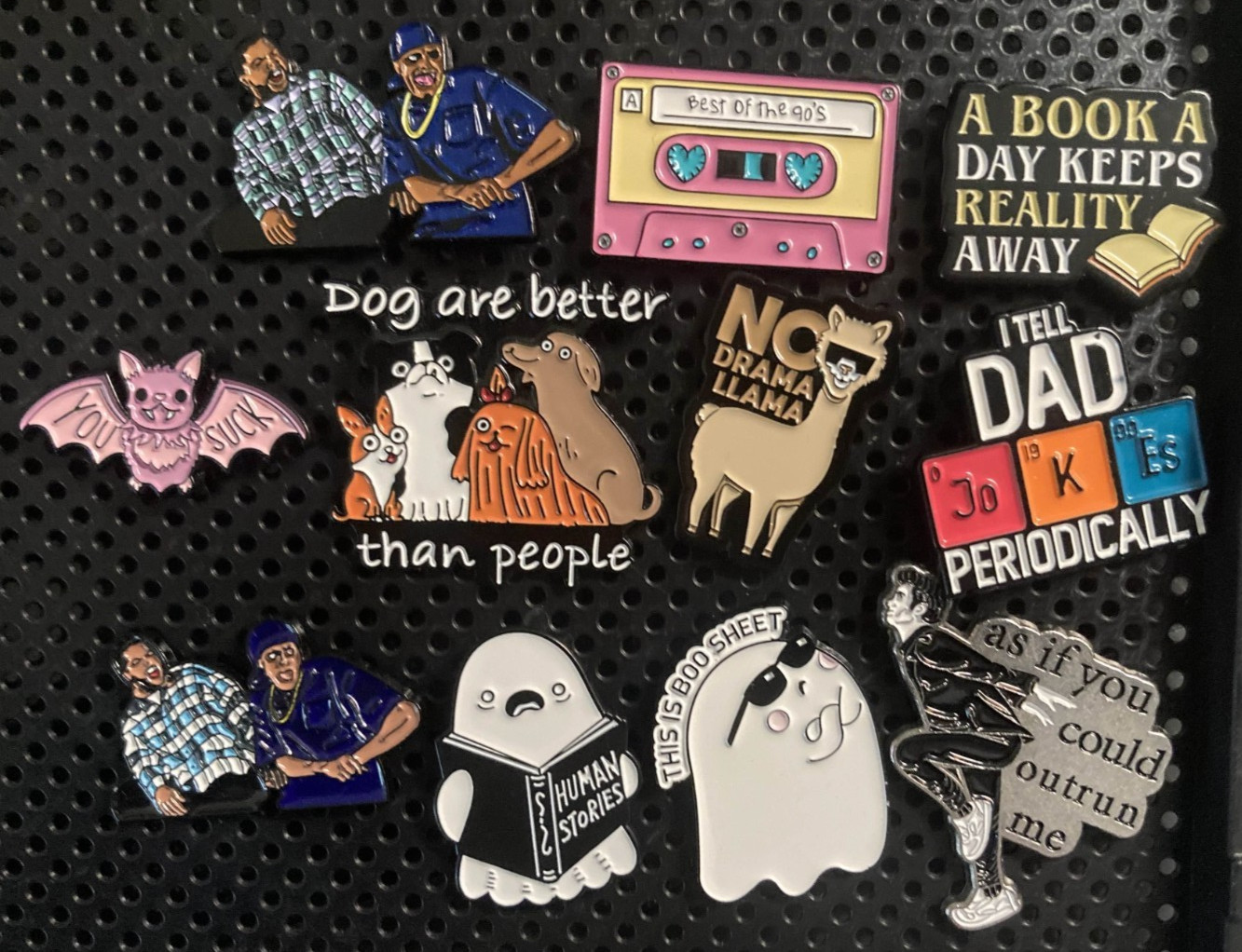 90s Relatable Book Meme Ghost Bat Vampire Twilight Edward Cullen Enamel Pin Set