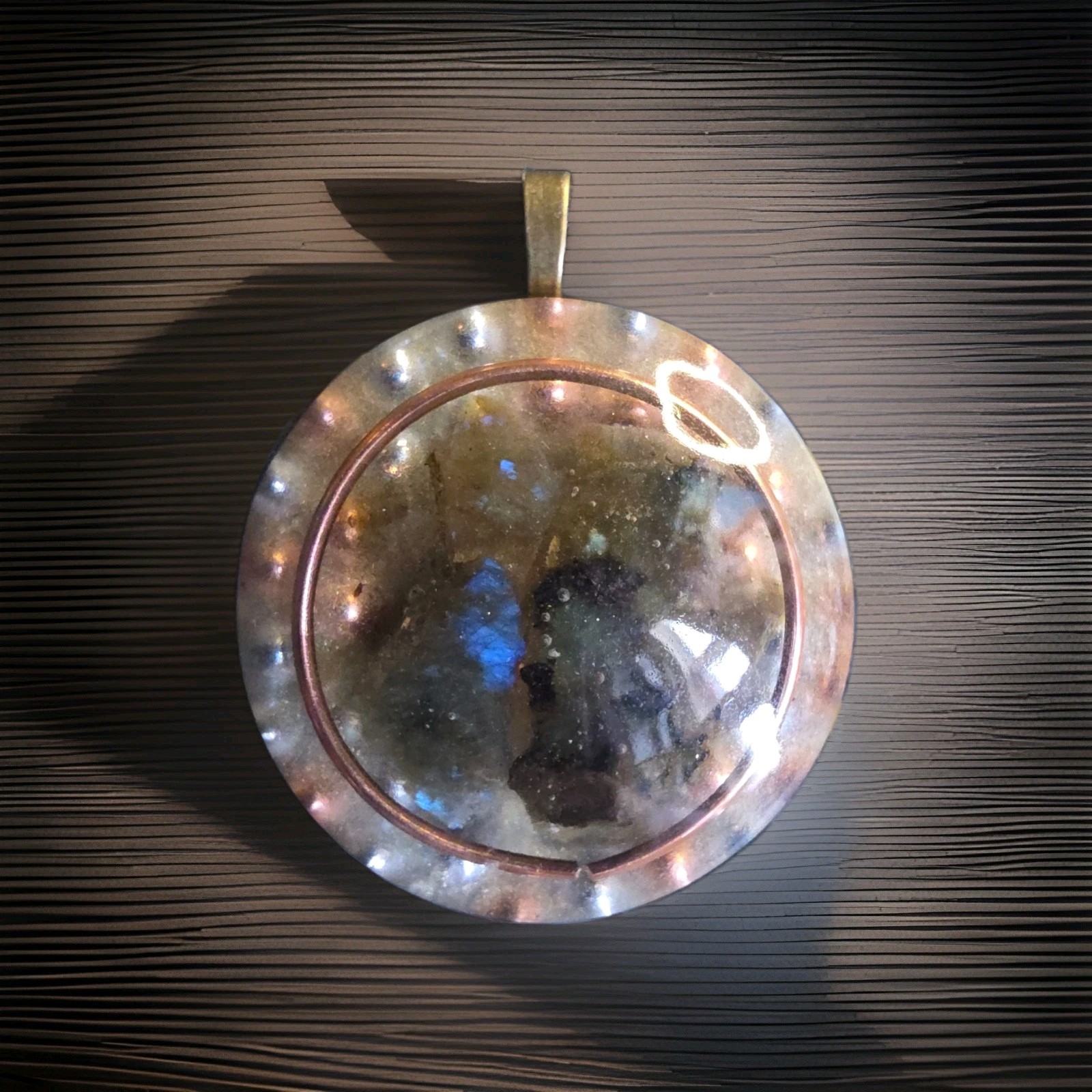 Labradorite Orgonite Orgone Energy Pendant Necklace Spiritual Intuition Psychic
