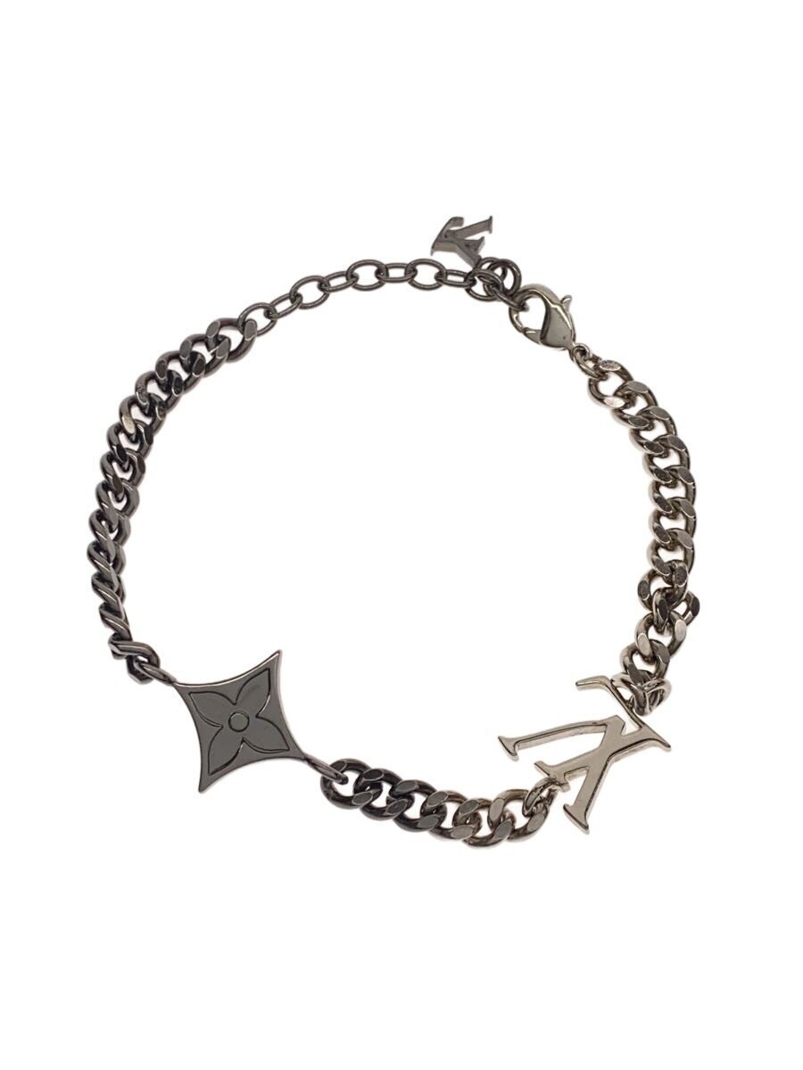 Louis Vuitton Bracelet Authentic LV Bracelet Silver W0.5cm 19.5cm From Japan