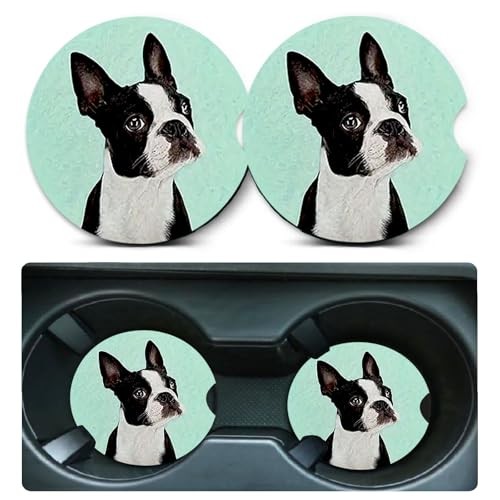 Car Coasters for Cup Holders,2 Pack Car Coasters,2.75″ Universal Size 2pcs Dog