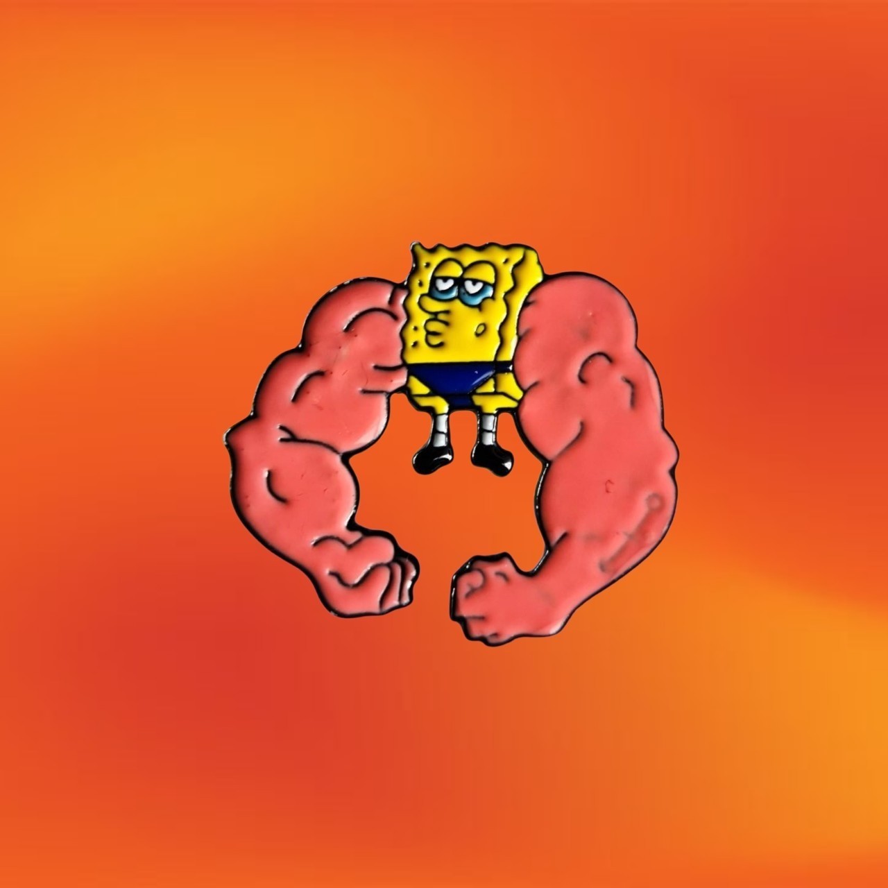 NEW Muscular SpongeBob Enamel Pin Brooch Badge Popular Cartoon Character AU