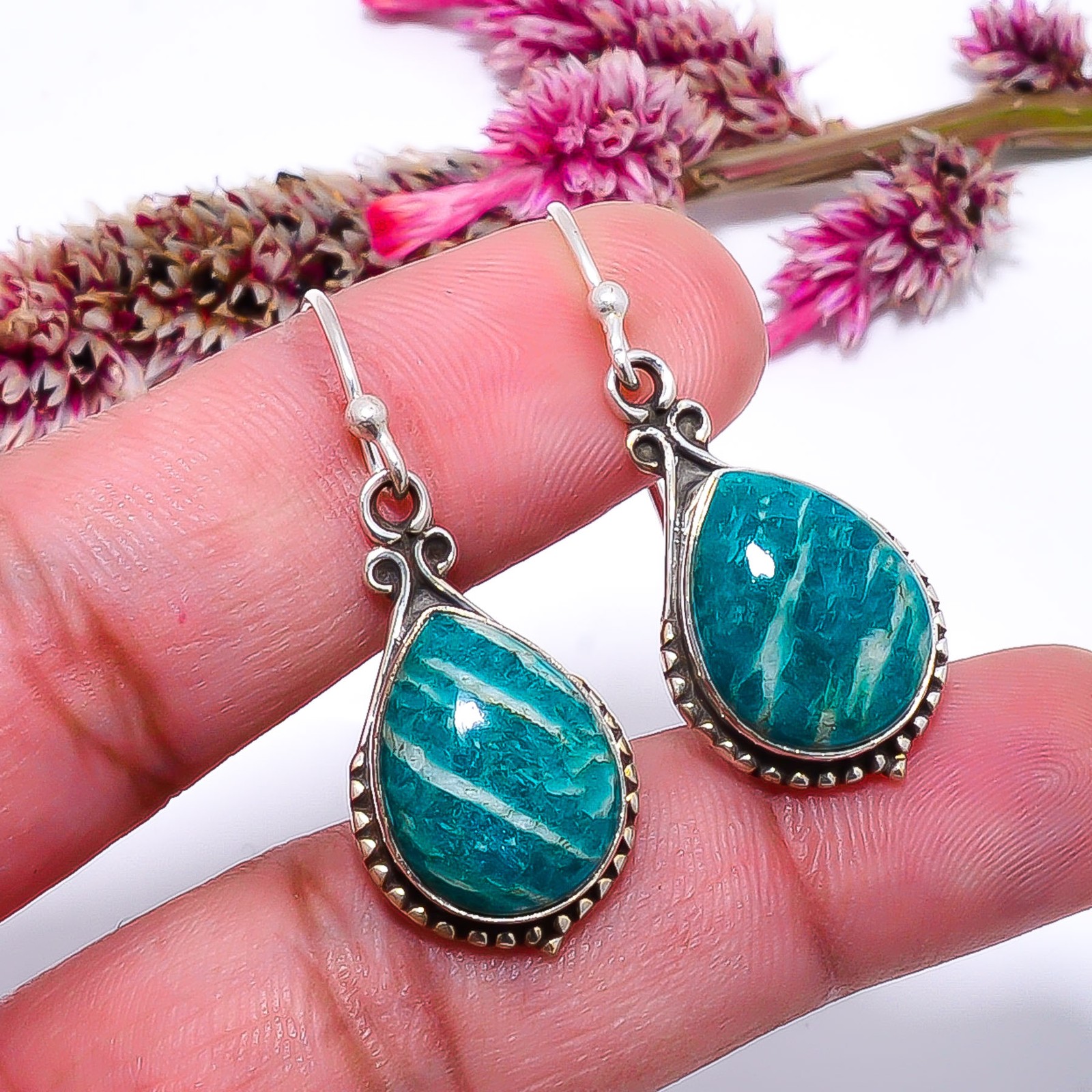 Amazonite – Colorado Mines 925 Sterling Silver Earring 1.56″ E9808116318