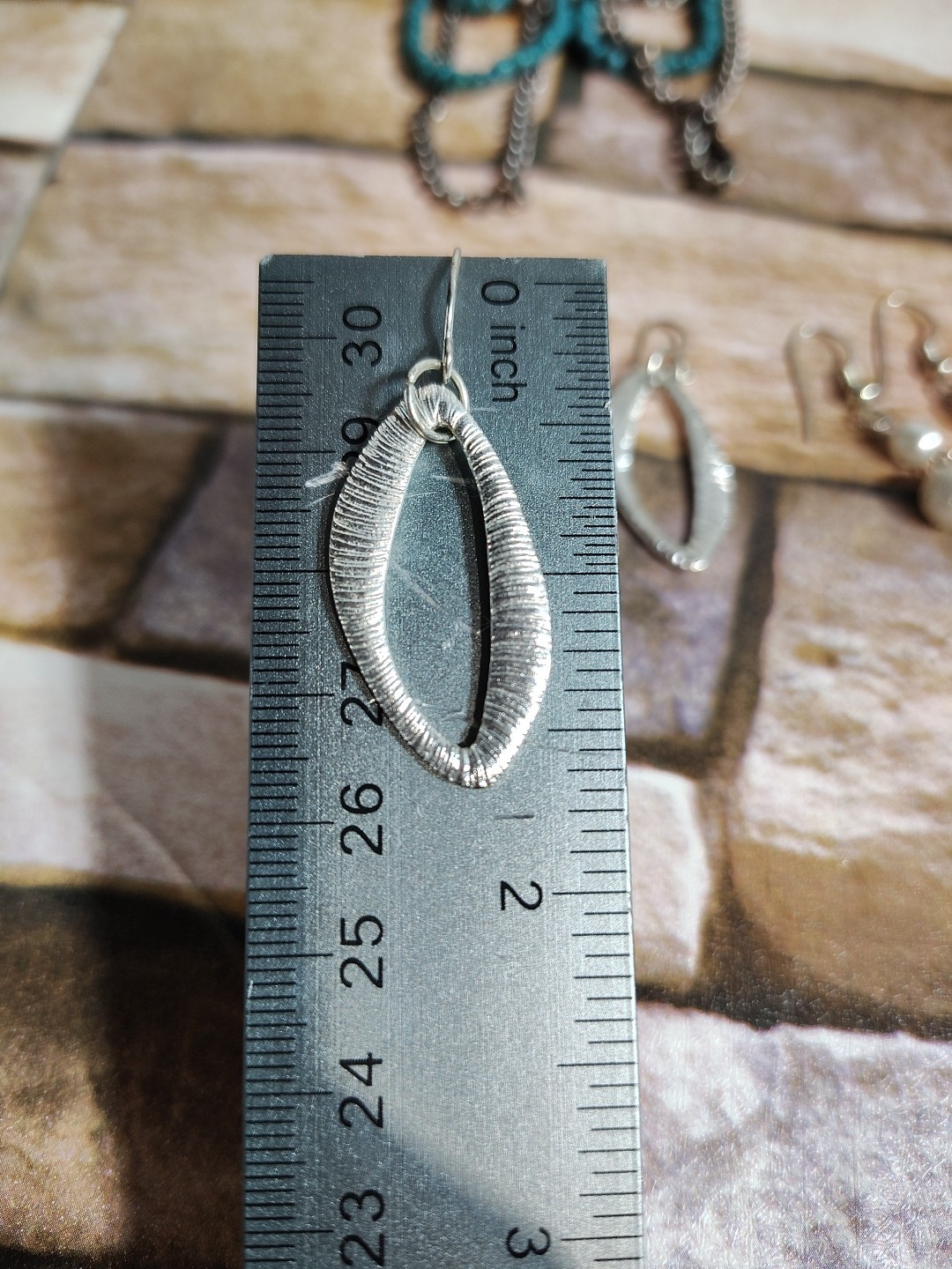 Vintage Earrings Lot Of 5 Pairs Hook Dangle Pierced As Shown Earrings