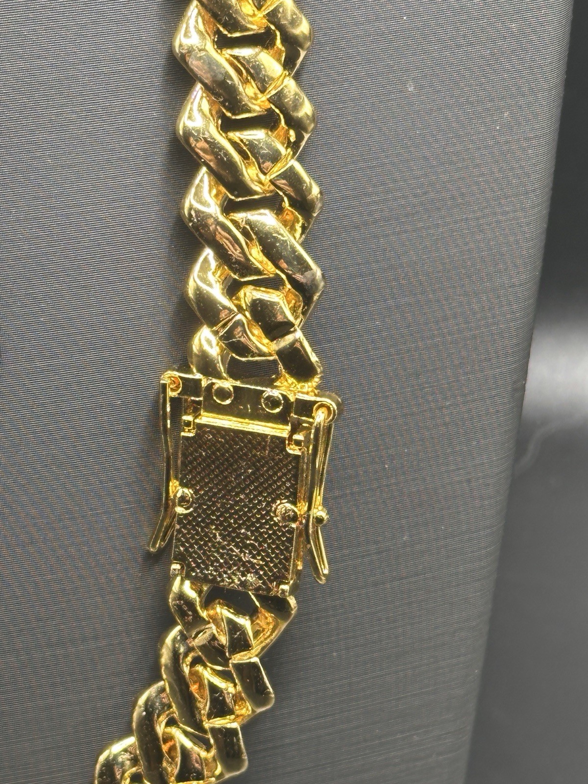 Hip Hop Iced Out Cuban Link Chain Gold Tone Necklace Or Bracelet