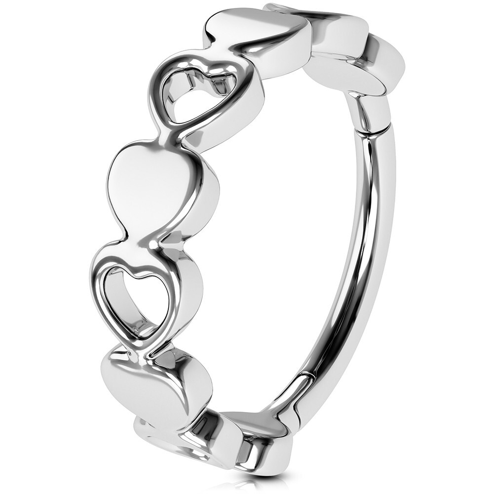 16G Helix Piercing Jewelry Heart Cartilage Earring 316L Surgical Steel Lip Rings