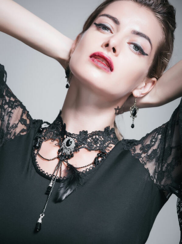 Punk Vintage Lace False Collar Women Accessories Gothic Jewelry Lace Necklaces