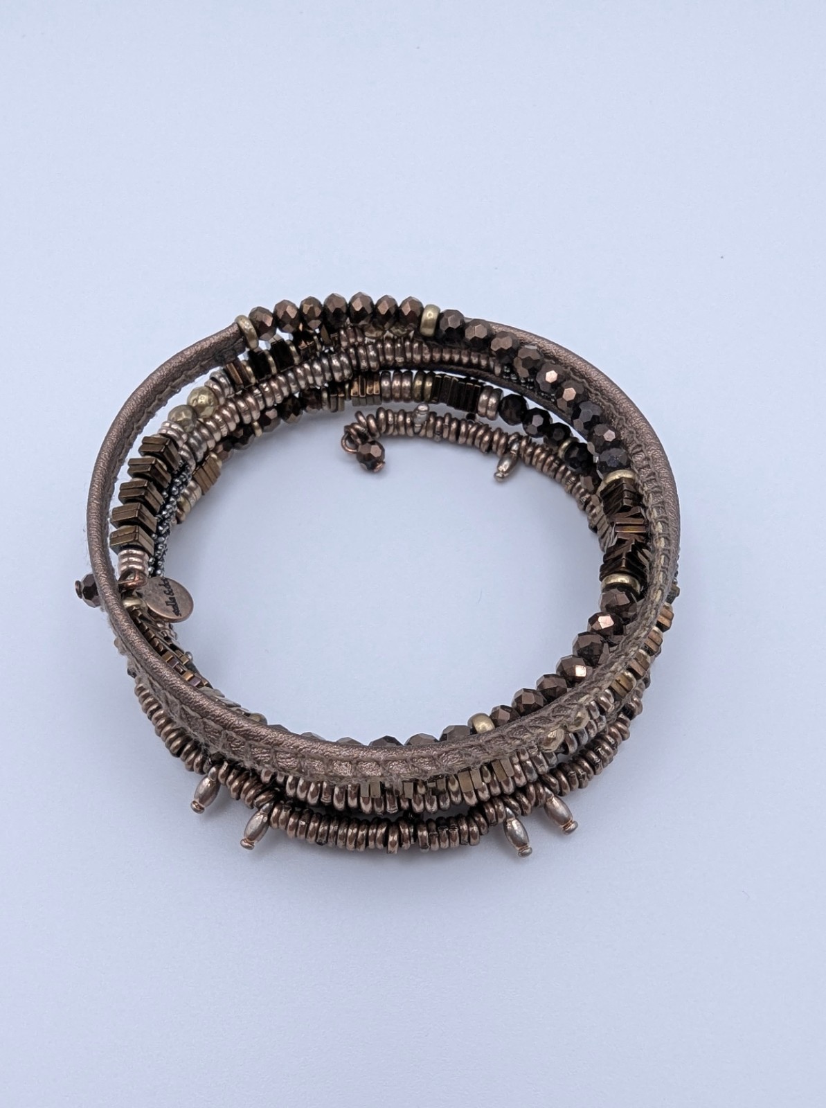 Stella & Dot Bracelet Lot 5 Wrap Coil Beaded Bangle Gold Silver Multicolor