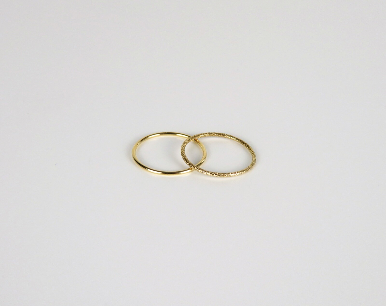 Thin Gold Ring, Gold Ring, Gold Ring Set, Gold Stack Ring, Simple Gold Ring, 14k