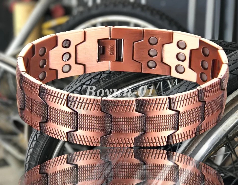100% Pure Copper Magnetic Bracelet for Men Magnets Adjustable with Sizing Tool