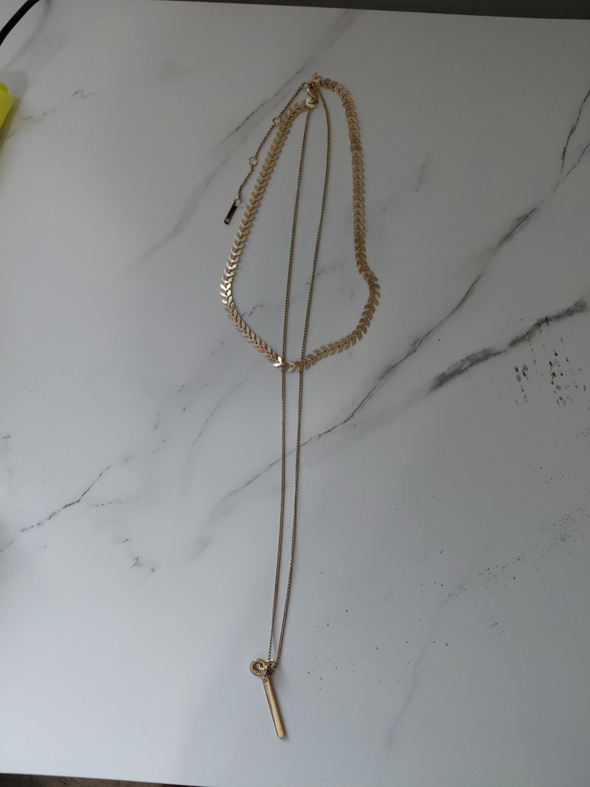 2 Nine West Gold Chains With pendant With 2 Adjustable locks For Different Sizes