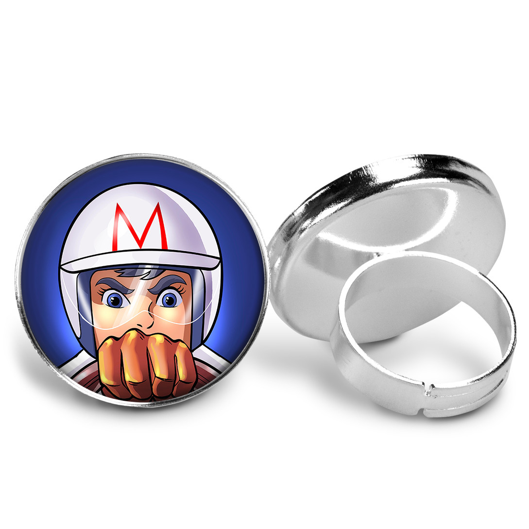 Speed Racer Key Ring Necklace Cufflink Tie Clip Ring Earrings Mach GoGoGo Mach 5