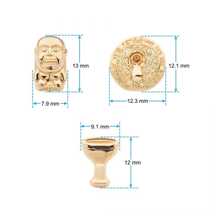 Lucasfilm’s Indiana Jones Raiders of the Lost Ark Idol 3 Pairs Stud Earrings Set