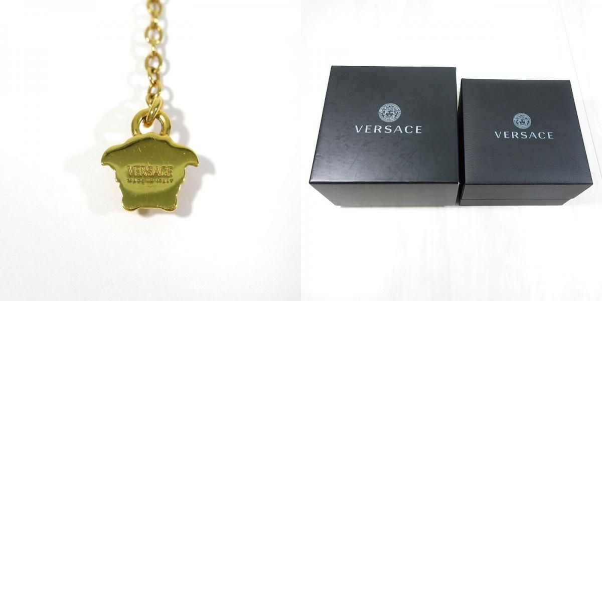 Used VERSACE Medusa Pendant / Necklace Color: Gold and Black