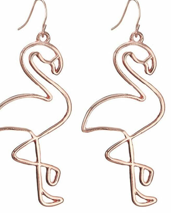 Flamingo Earrings Beach Sea Life Bird Florida Animal