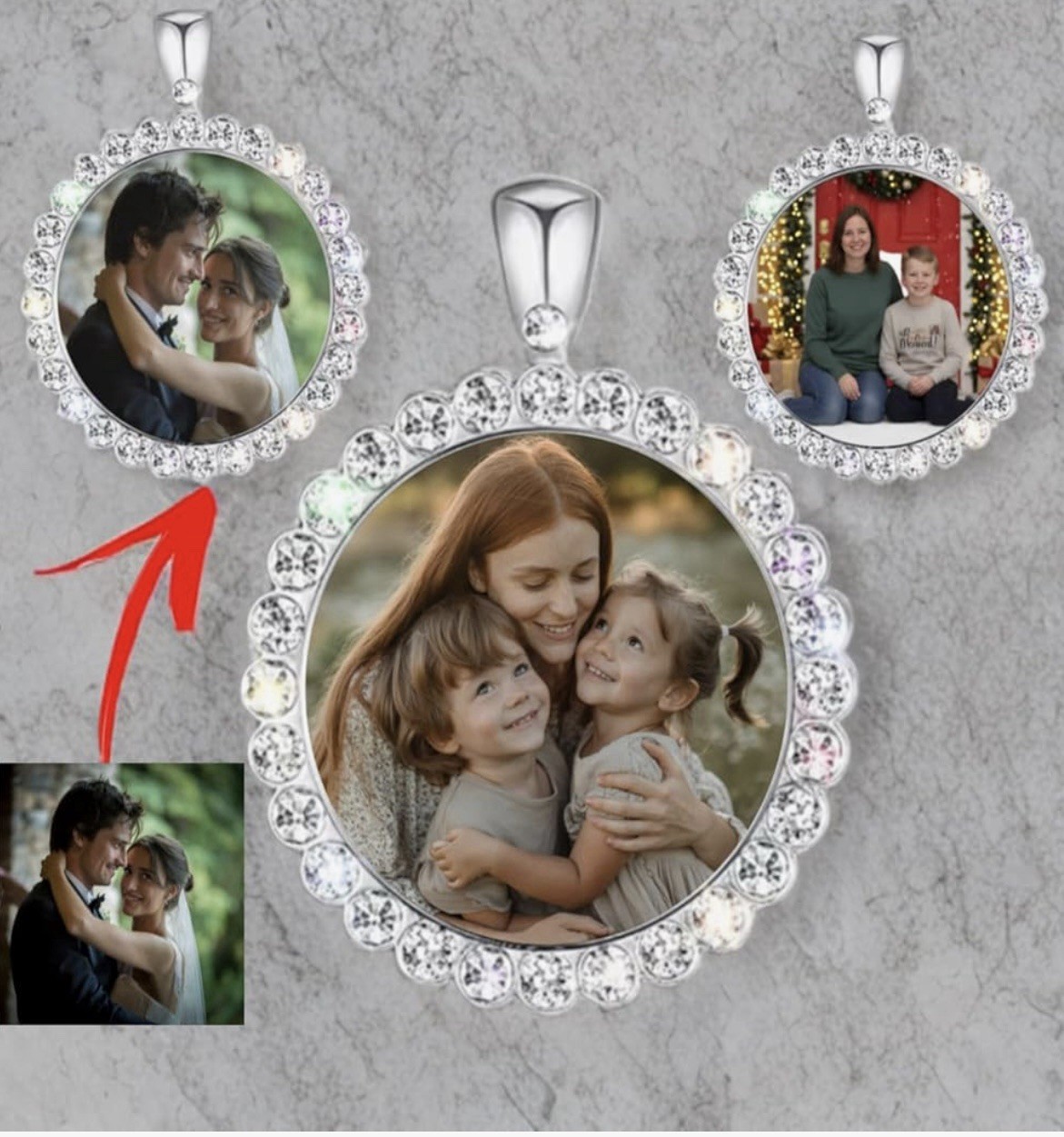 Necklace for Mom, personalized With Picture, Valentine’s Day , Mother’s Day