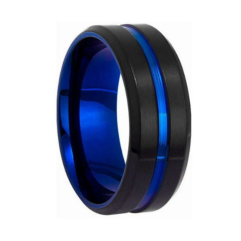 Stainless steel Concise Colour Composition Stainless steel Ring