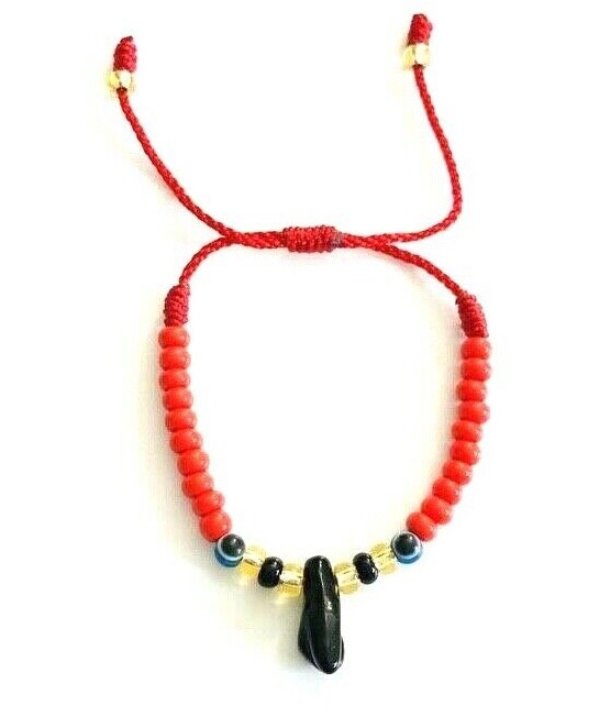 AZABACHE HAND BABY BRACELET WITH EVIL EYE FOR GOOD LUCK AND PROTECTION -B30