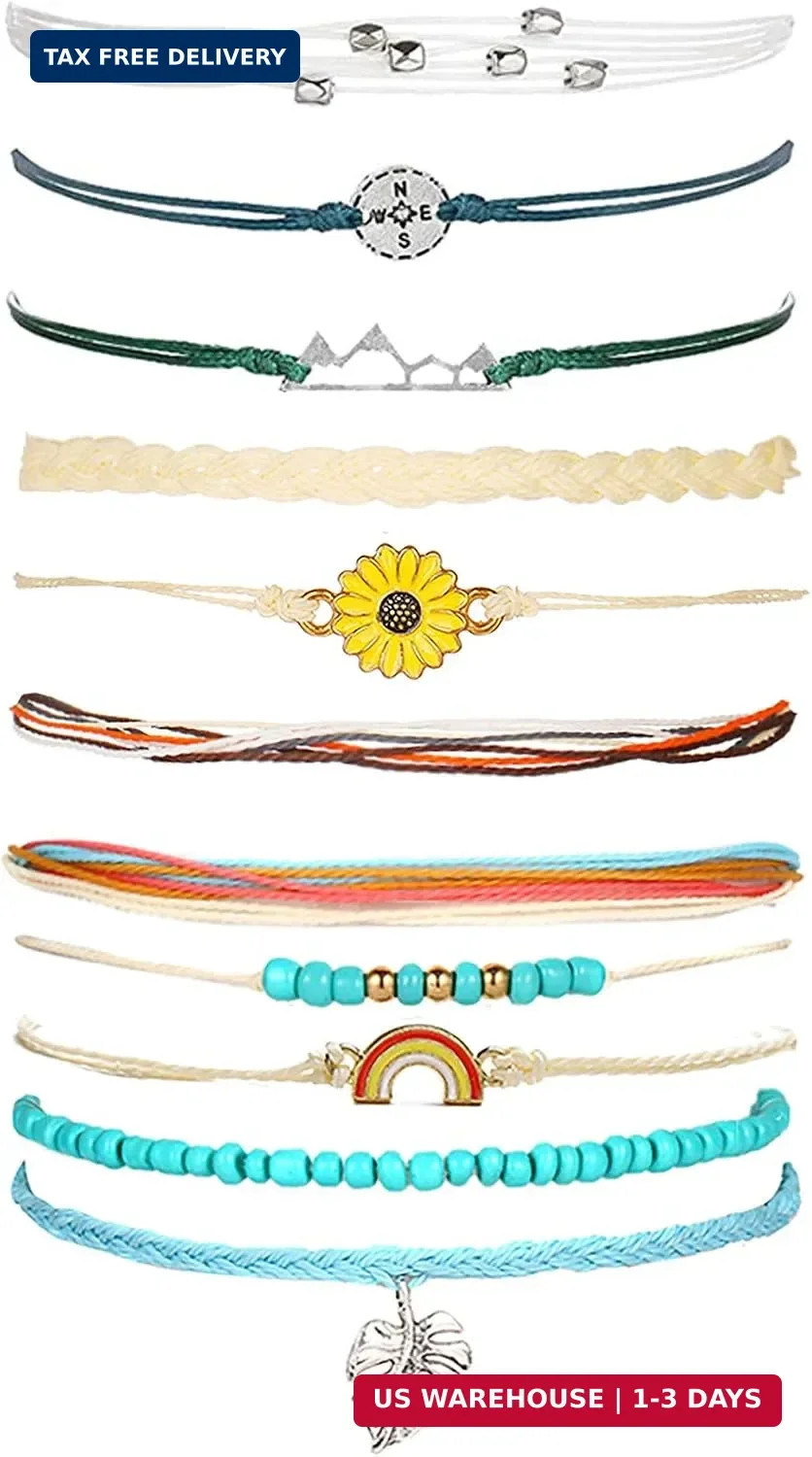 Summer String Anklet Bracelet Women Beachy Bracelets Fashion