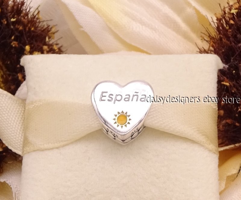 New Pandora Exclusive Spain España Sol Sun Destination Charm w/Box