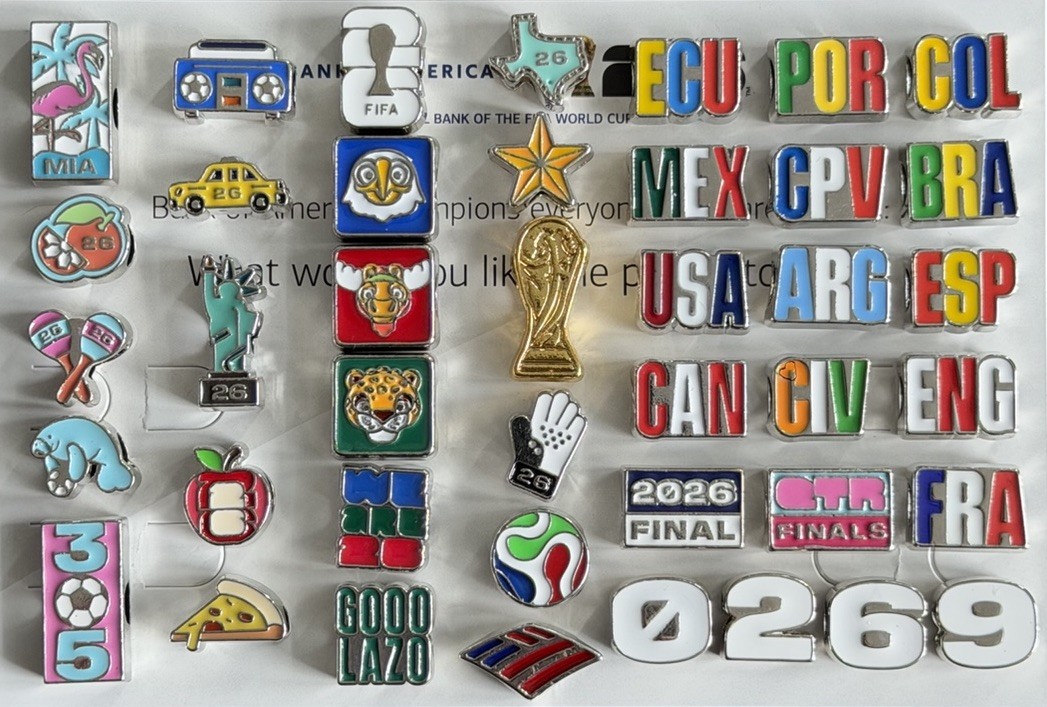 FIFA 2026 world cup BofA Bank of America Individual bracelet charms