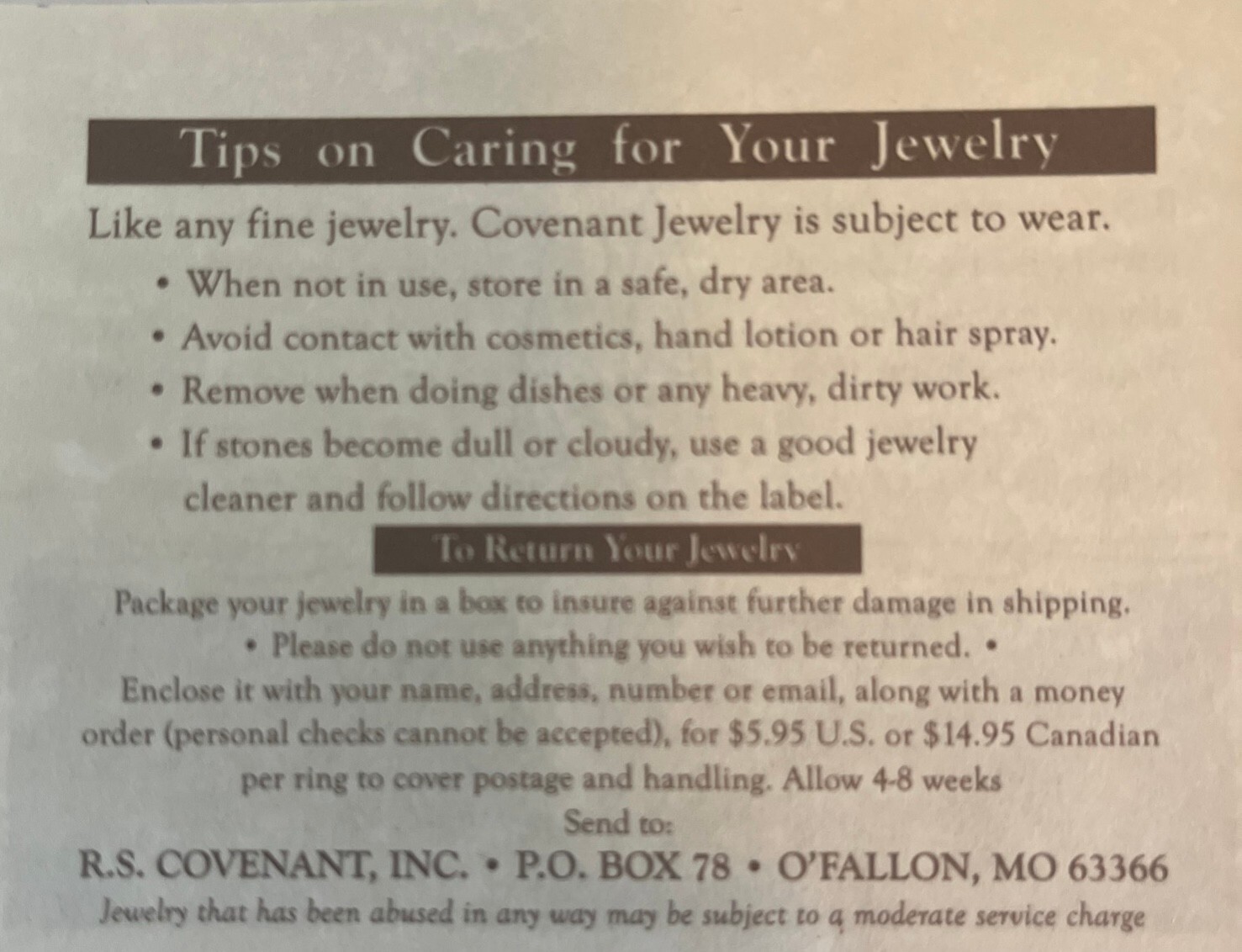 New RS Covenant’s Fashion Ladies Rings – Style 6124 Cubic Zirconia