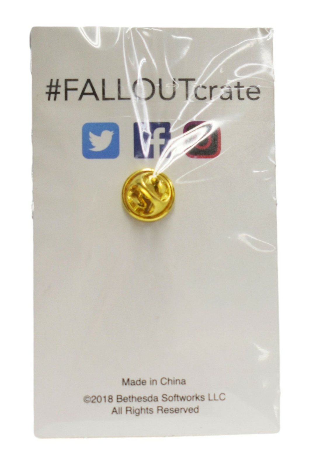 Fallout Nuka-Cola Party Boy Pin – Standard Gold Variant – Loot Crate