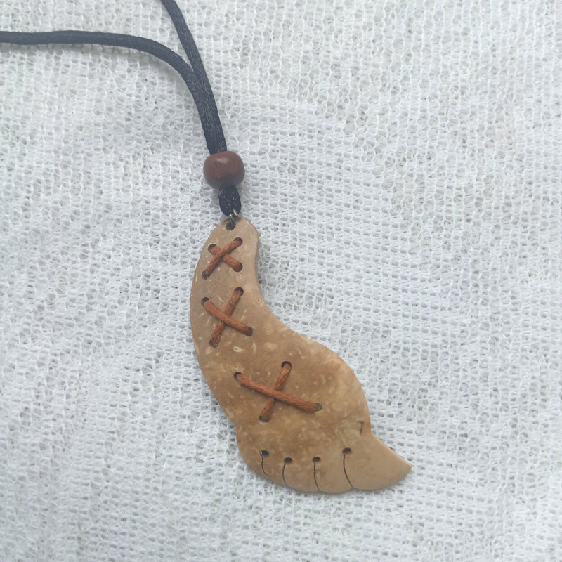 Simple Women Men Fashion Juwelry Coconut Shell Leg Necklace Pendant Gift Set