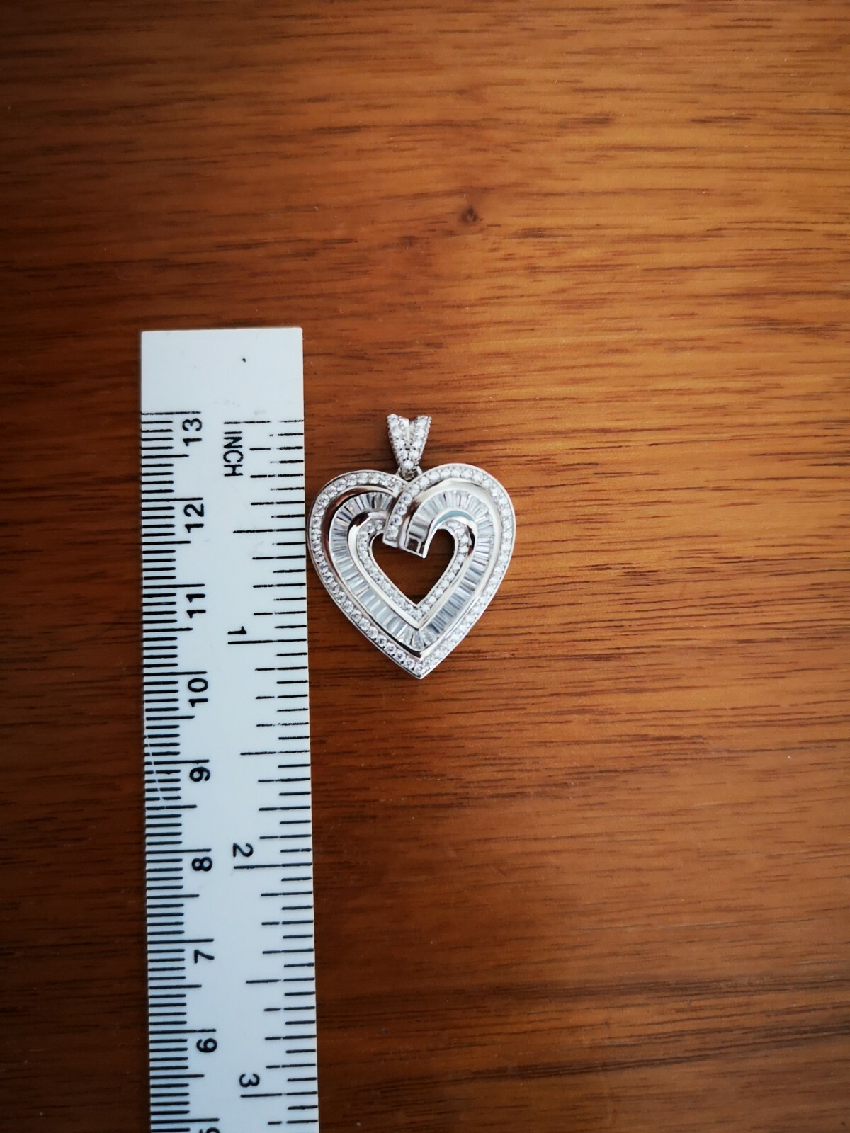 2 Ct Heart Pendant Necklace Women’s Necklace 14K White Gold Plated Solid Silver