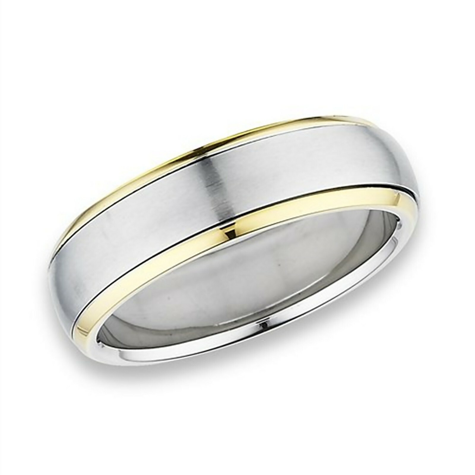 Minimalist Spinner Ring Gold Silver Stainless Steel Modern Anti-Anxiety Band