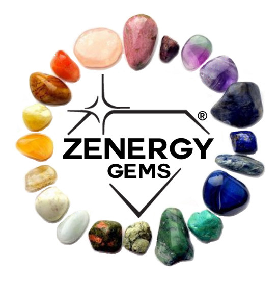 CHARGED 7 Chakra Premium Crystal Chip 18″ Necklace + Baby Selenite Puffy Heart