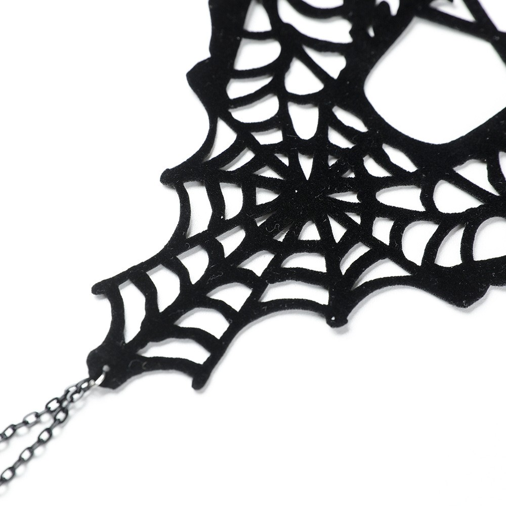 Gothic Spider Web Hand Chain Bracelet for Halloween Party Gift