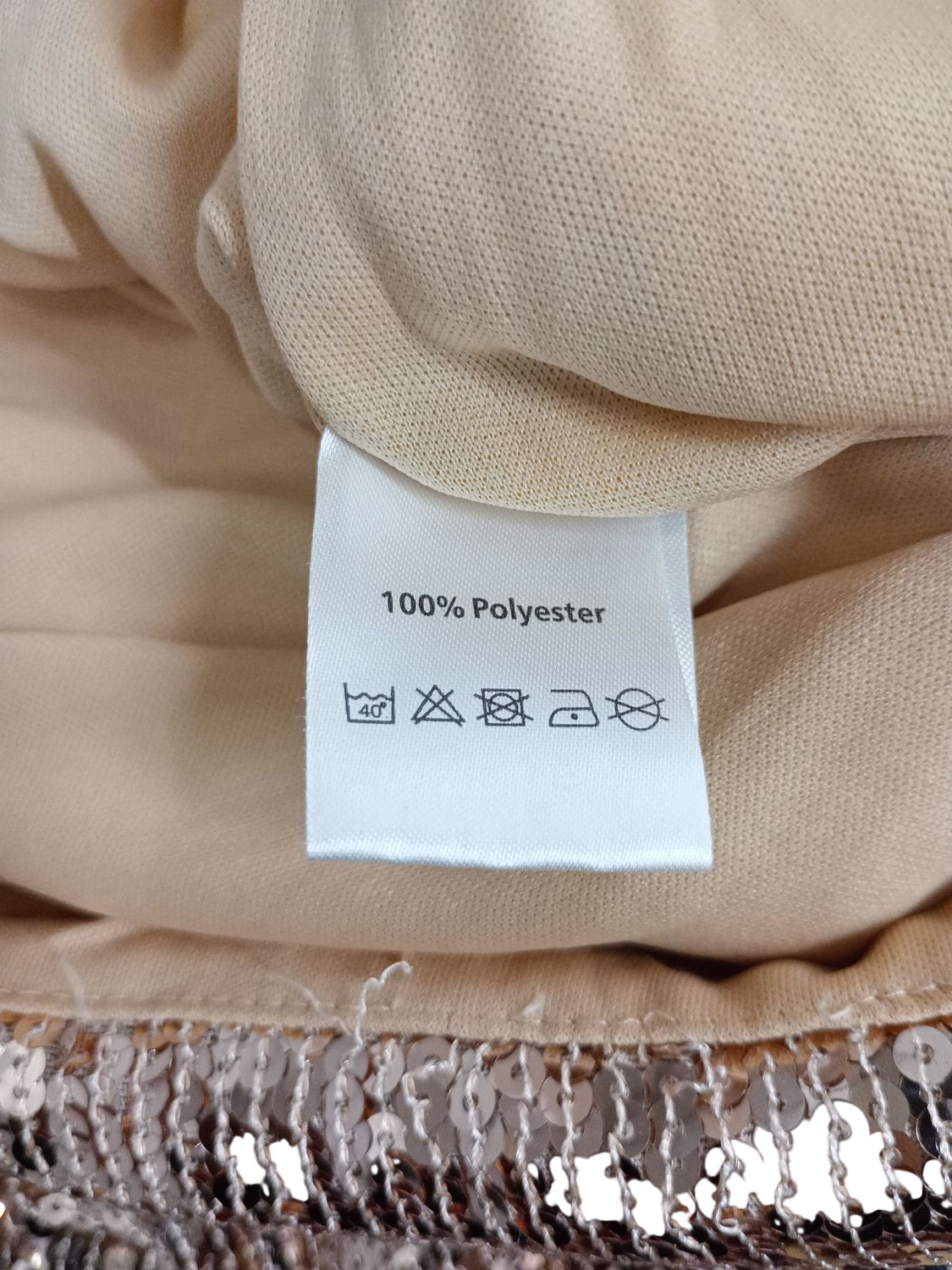 Love & Other Things Rose Gold Sequin Maxi Skirt – Size M – New With Tags