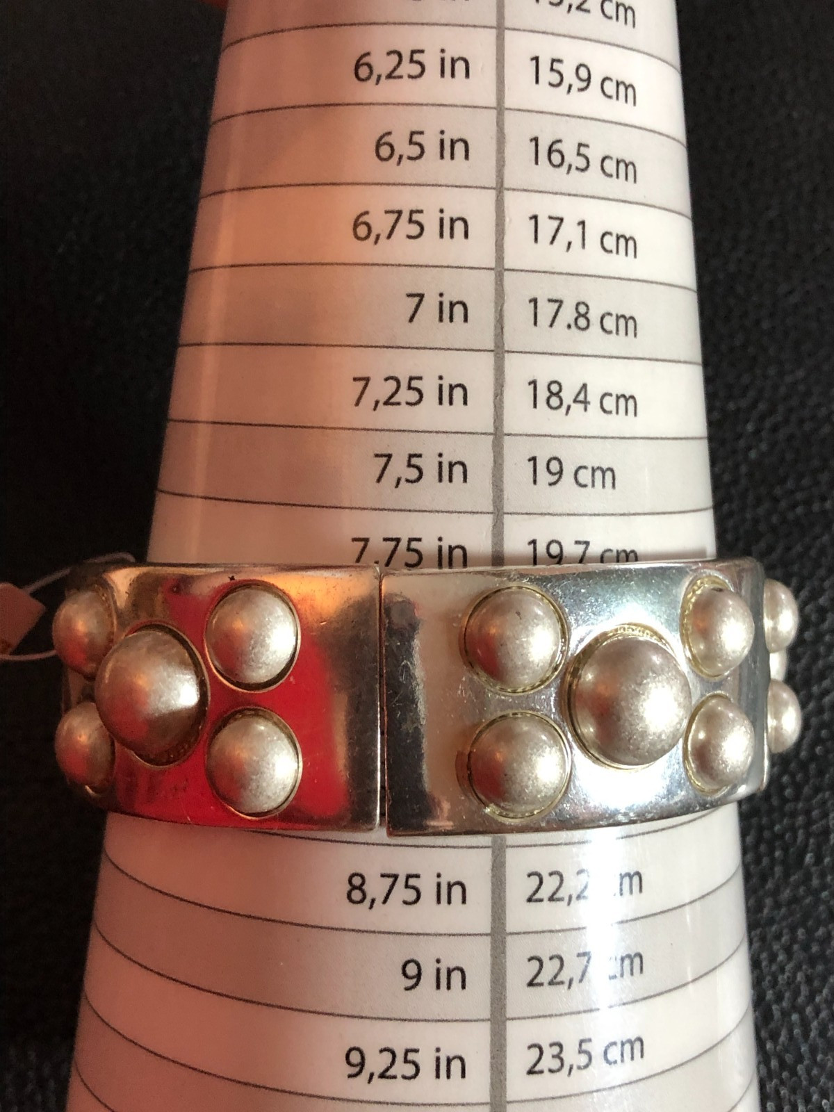 Silver Bangle Stretch Bracelet Fashion Statement Modern Brutalist Set 3pc 8513