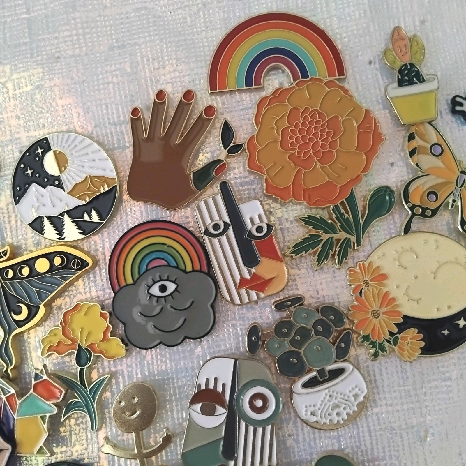Assorted Enamel Pin Lot 30 pcs random pins collection