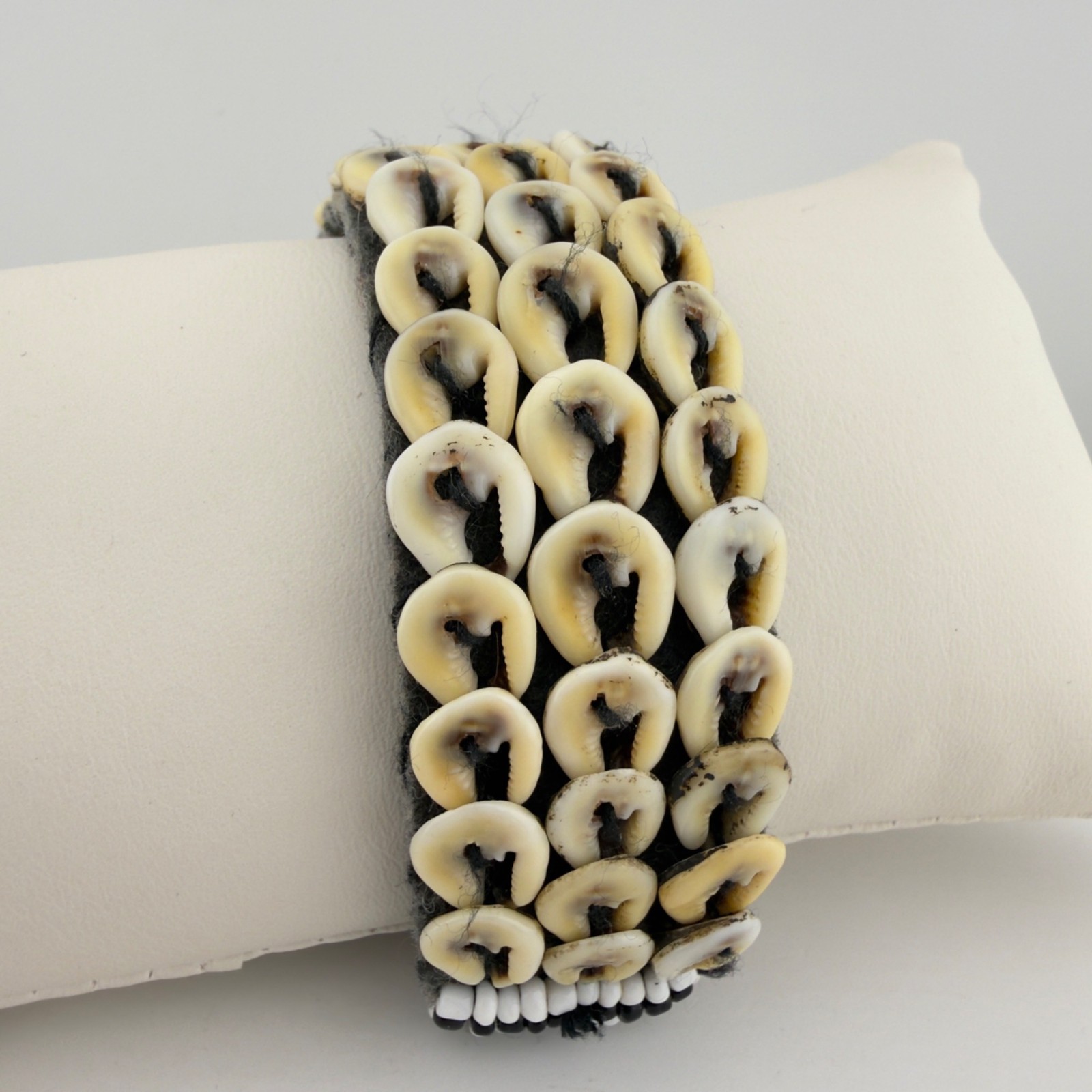 Cowrie Shell Bracelet Wide Band Boho Tribal Surfer Beach Coastal