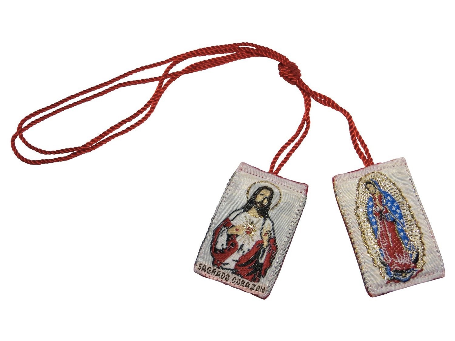 Sacred Heart with Our Lady of Guadalupe Scapular del Sagrado Corazon